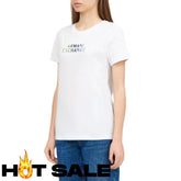 T-Shirt Women White Armani Exchange Camiseta